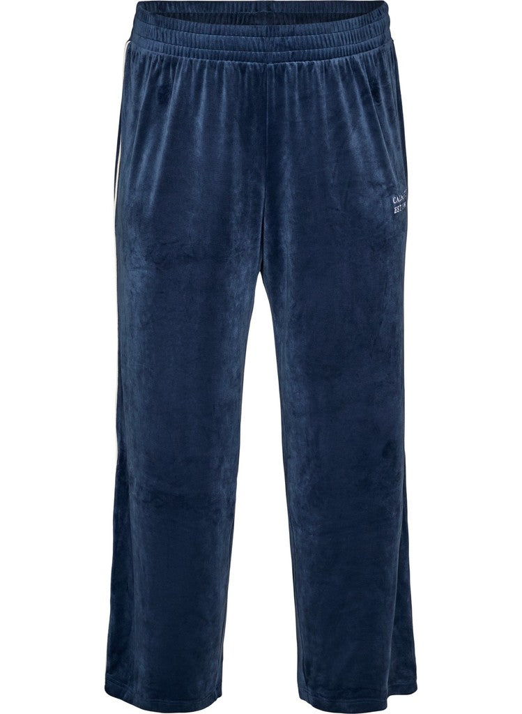 Helena Velúr Buxur - Insignia Blue