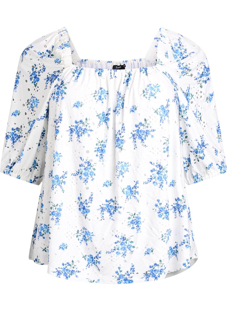 Nina Blue flora Top