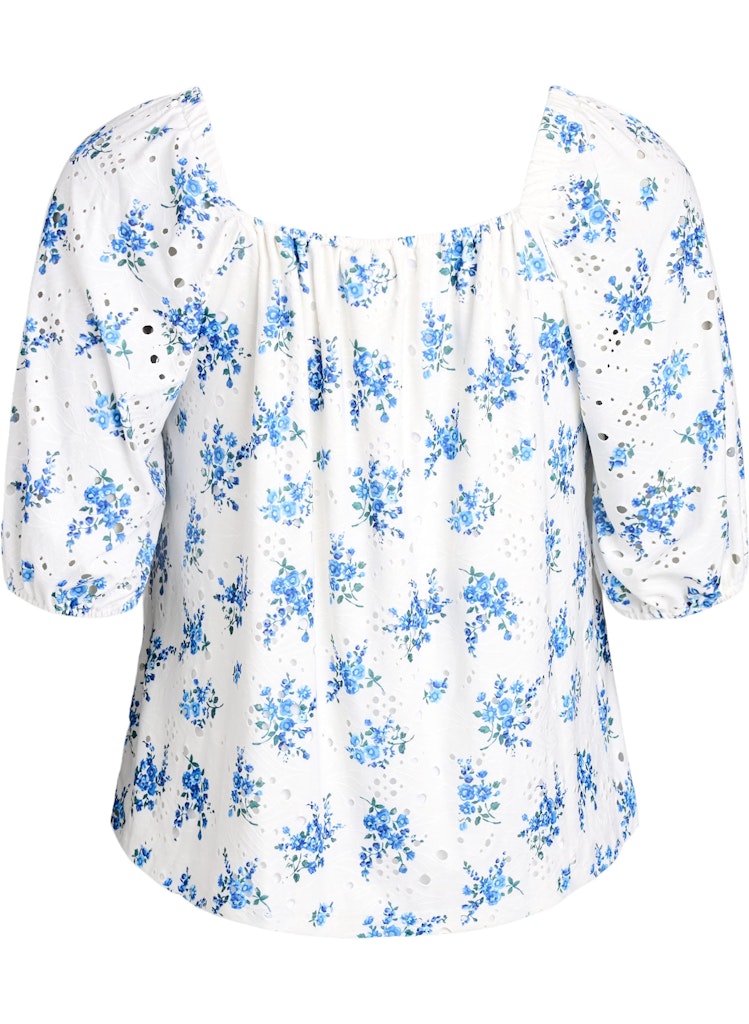 Nina Blue flora Top