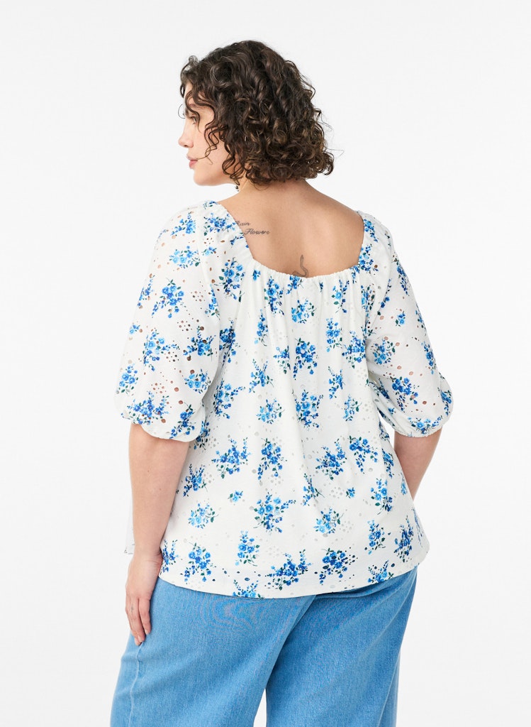 Nina Blue flora Top