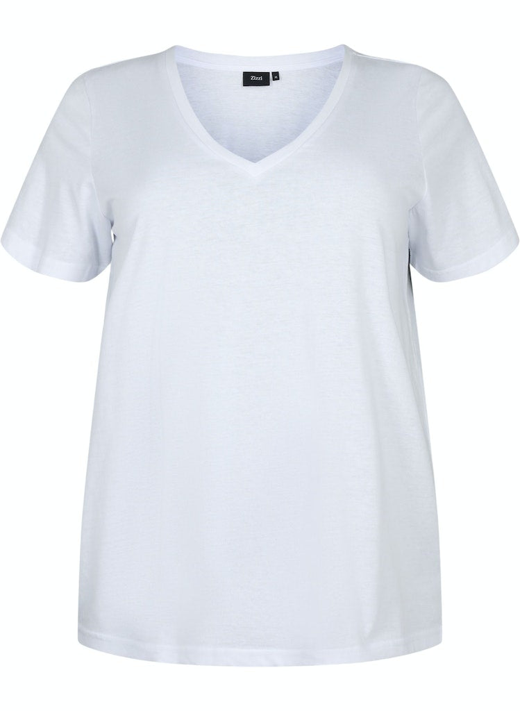 Katja V-neck Stuttermabolur