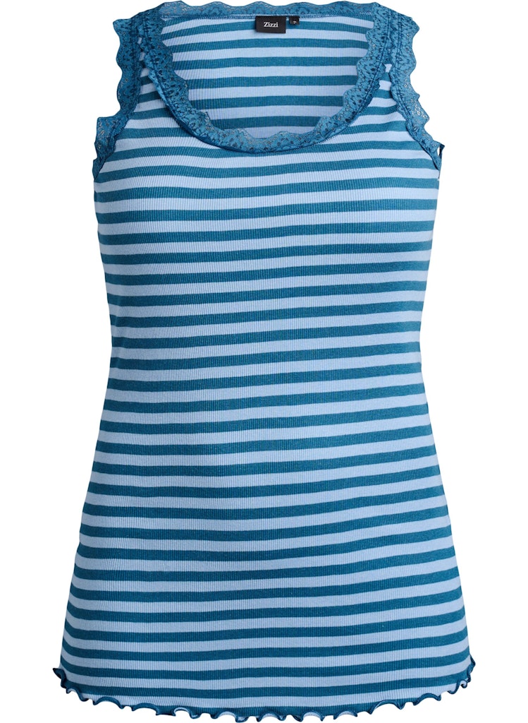 Liv Stripe Hlýrabolur - Midnight