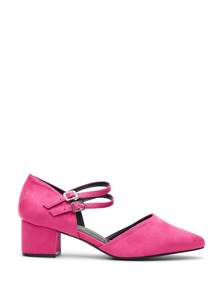 Pink Yarrow Hælar - Wide Fit