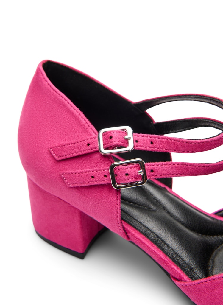 Pink Yarrow Hælar - Wide Fit