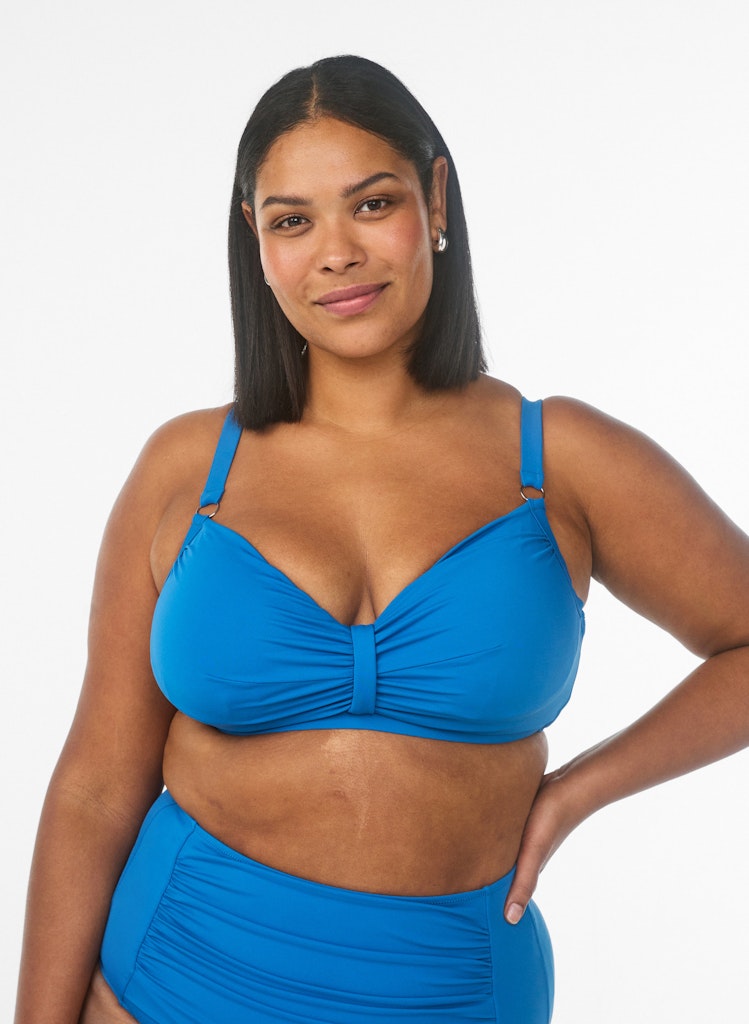 Solid Bikini Toppur - Sapphire