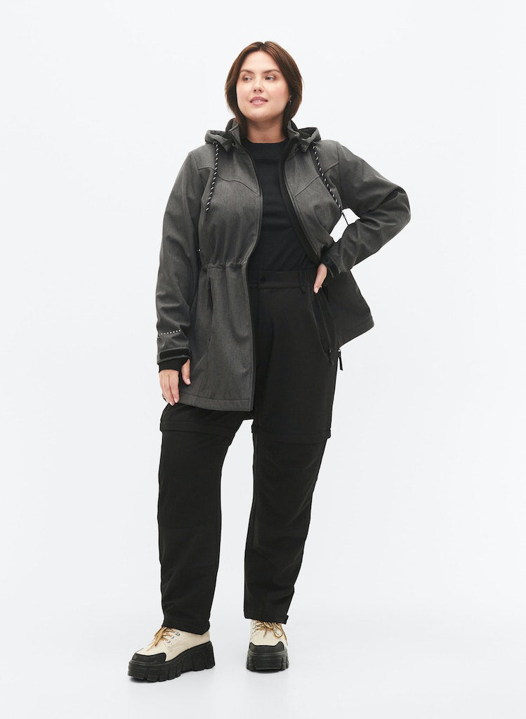 Aura Dark Grey Softshell Jakki