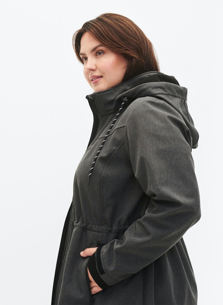 Aura Dark Grey Softshell Jakki