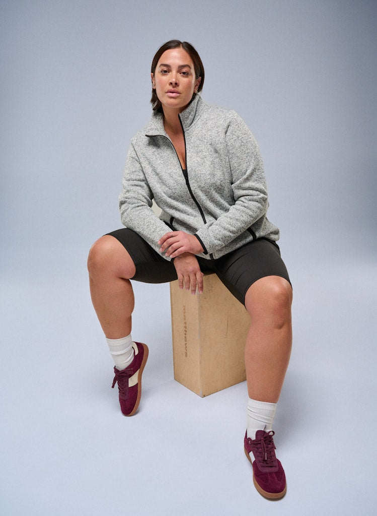 Light Grey Fleece peysa