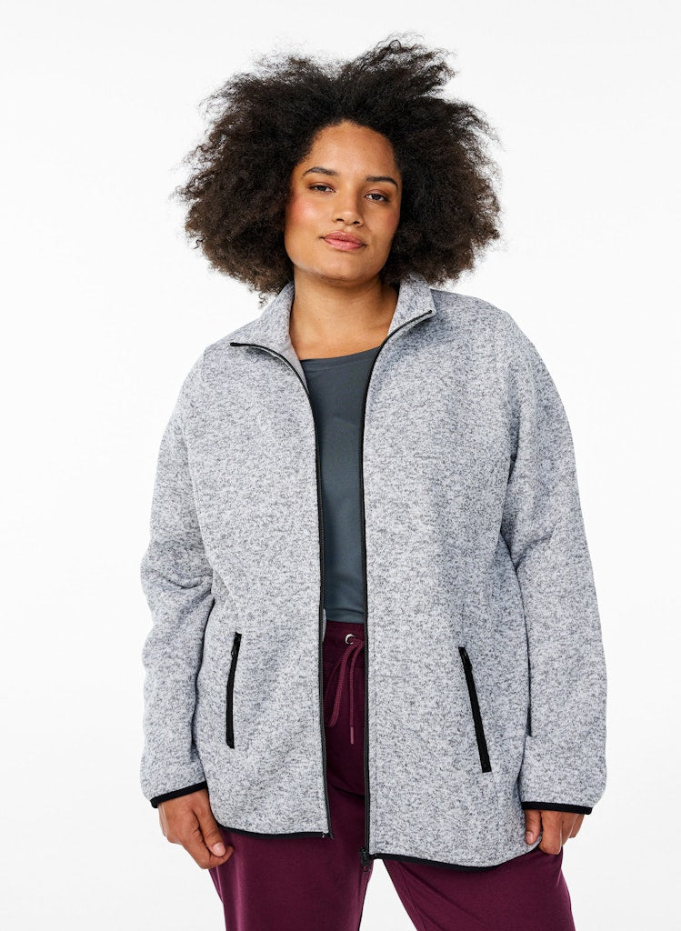 Light Grey Fleece peysa