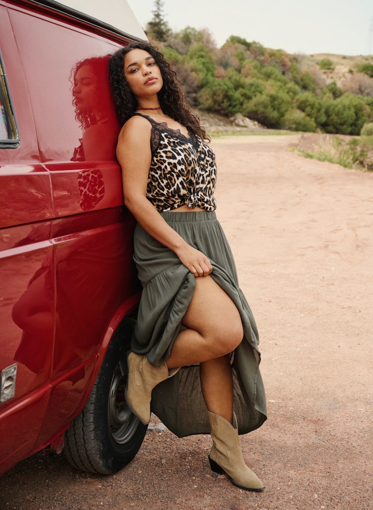 Tiered Rose Maxi Pils