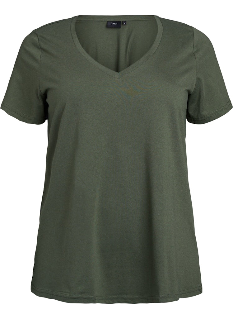 Katja V-neck Stuttermabolur