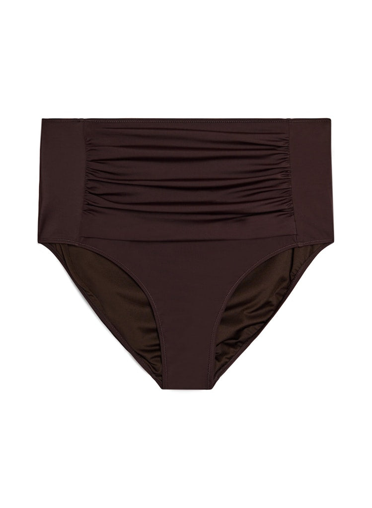 Solid Bikini Buxur - Coffee