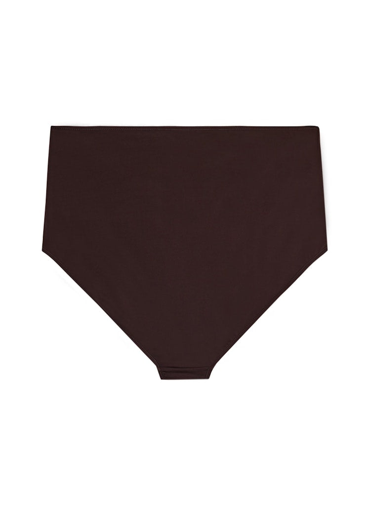 Solid Bikini Buxur - Coffee