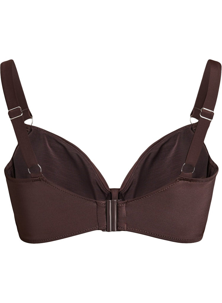 Solid Bikini Toppur - Coffee