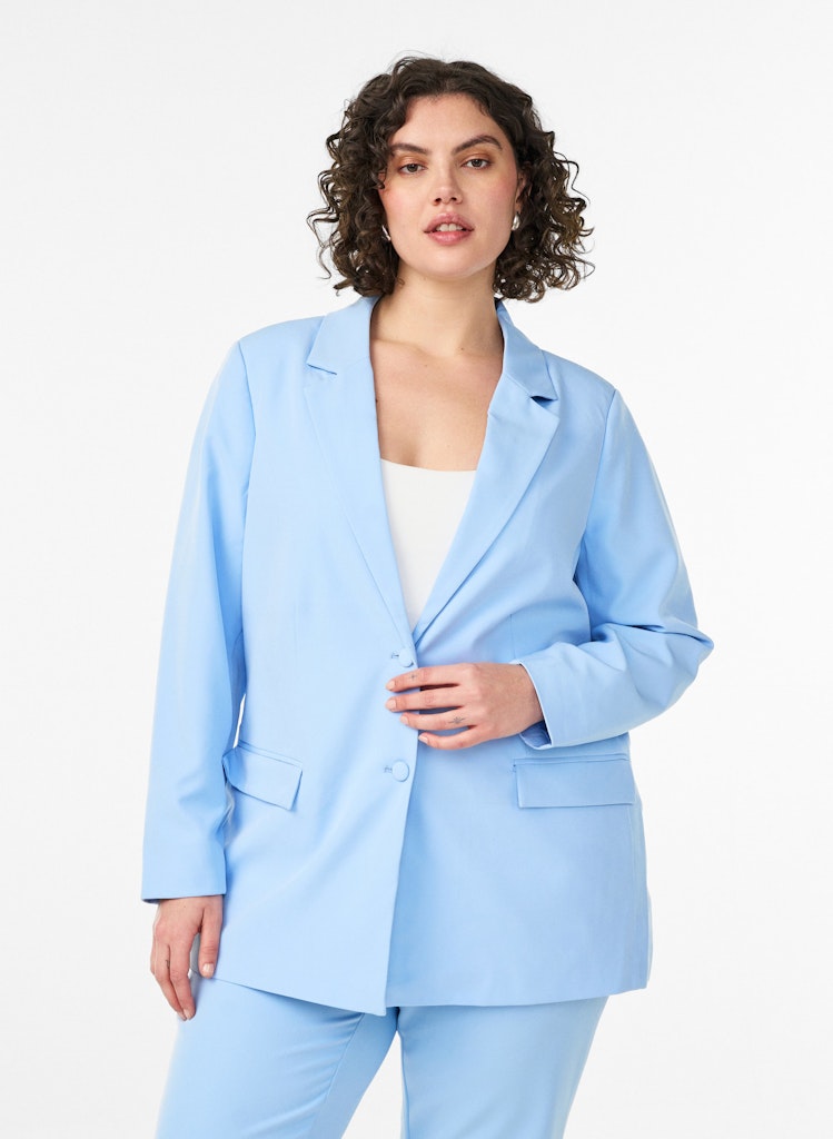 Kaisa Blazer Jakki - Ljósblár