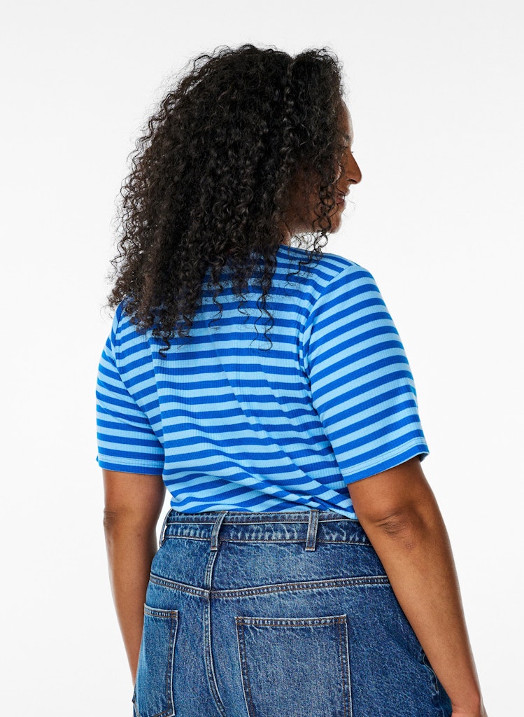 Amilla Stripe Stuttermabolur