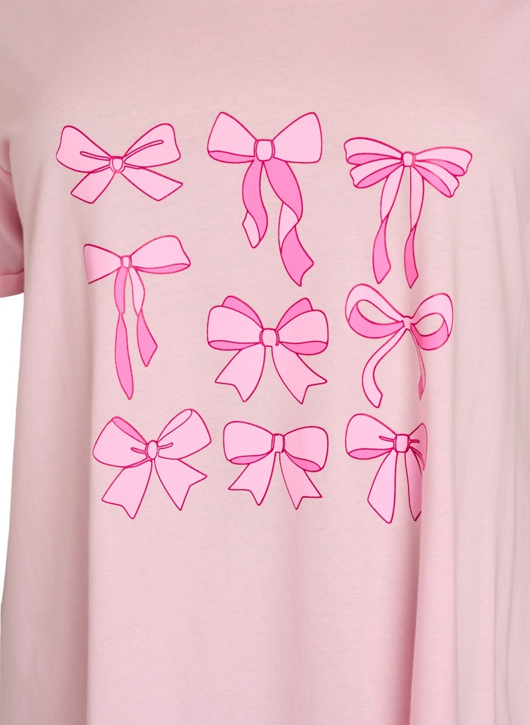 Pink Bow Náttkjóll