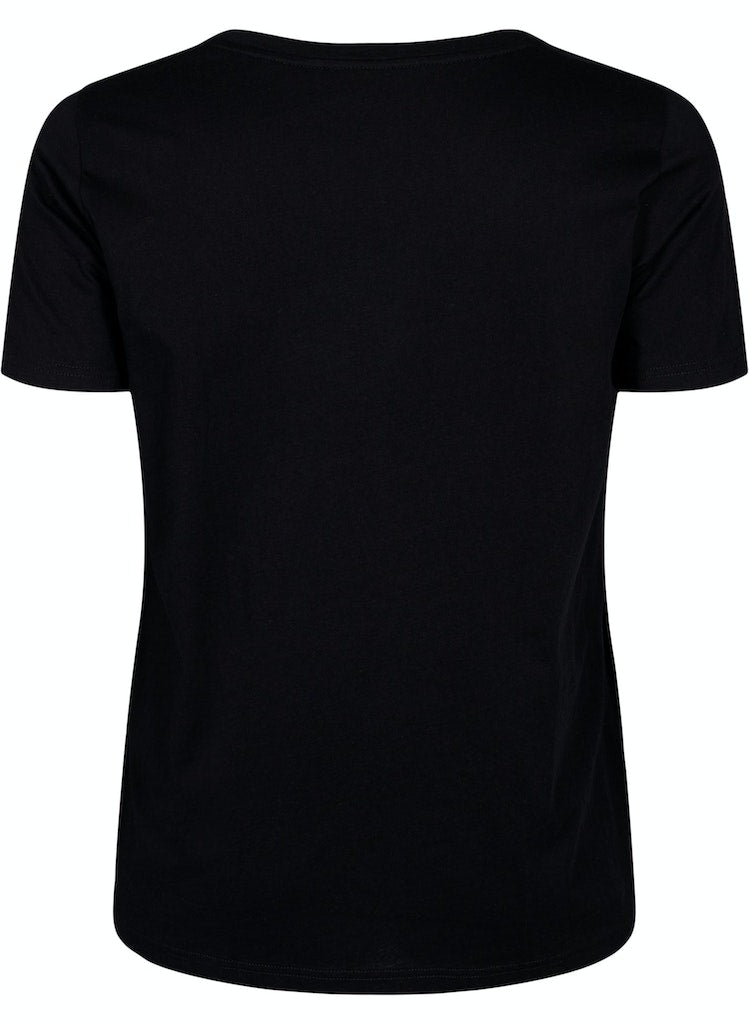 Black Flower Stuttermabolur