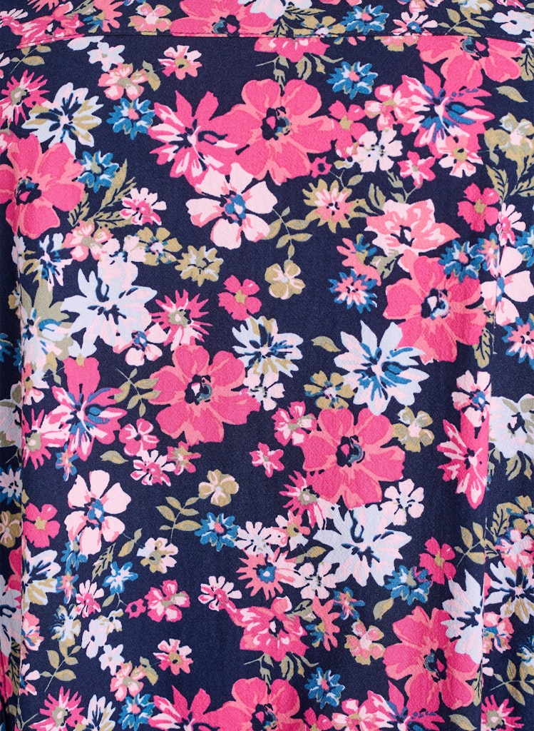 Pink Floral Easy Kjóll