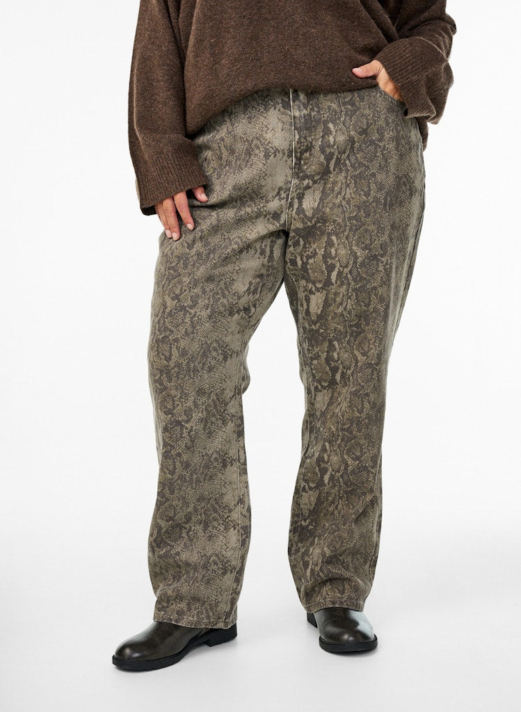 Light Snake Denim Jeans