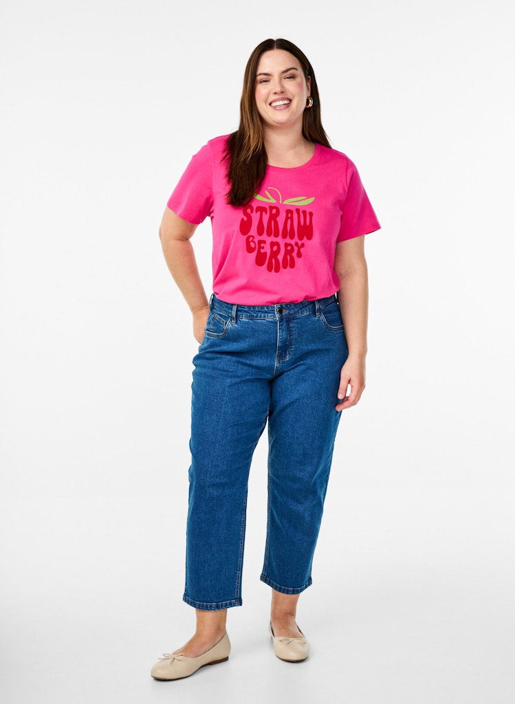 Berry Pink Stuttermabolur