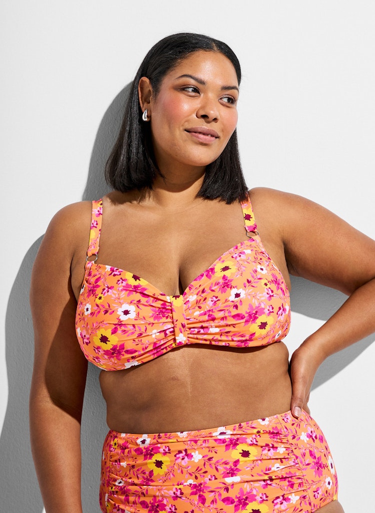 Bikini Toppur - Orange Flower