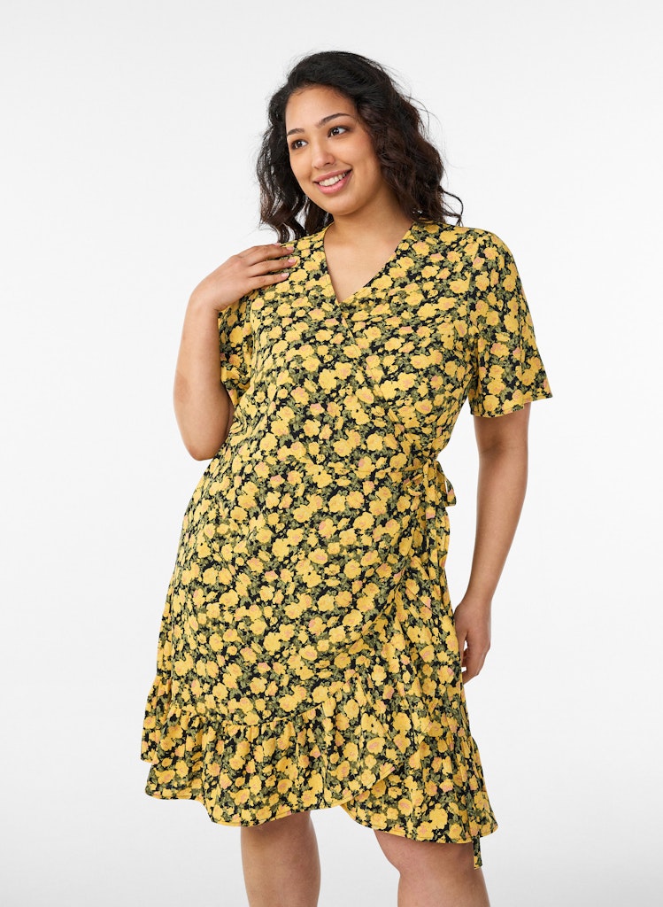 Anni Floral Wrap Kjóll