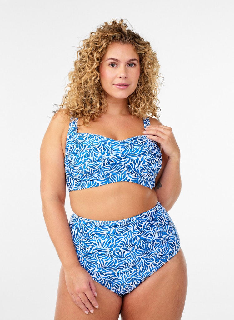 Stella Bikini Toppur - Blue Leaf