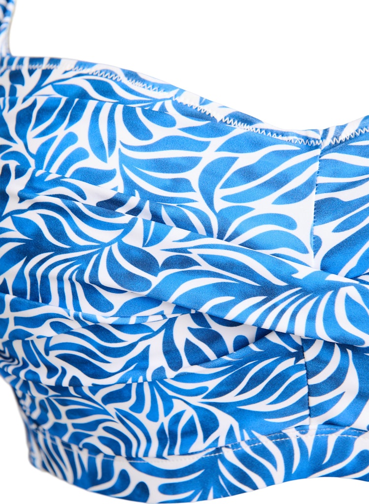 Stella Bikini Toppur - Blue Leaf