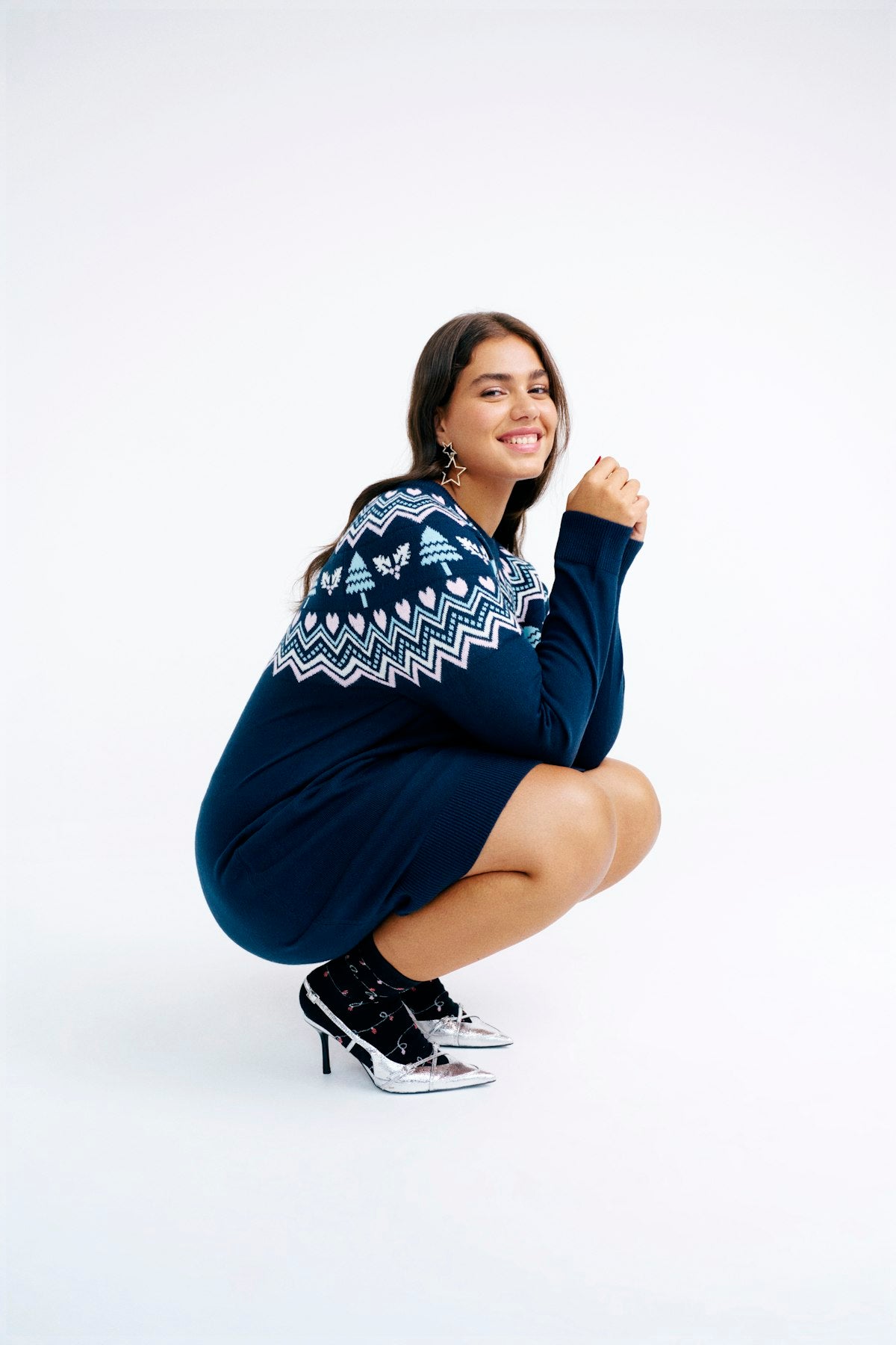 XMAS Heart Peysukjóll