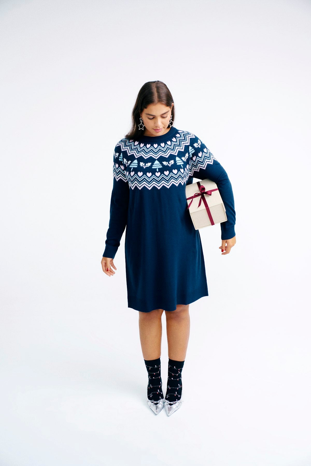 XMAS Heart Peysukjóll