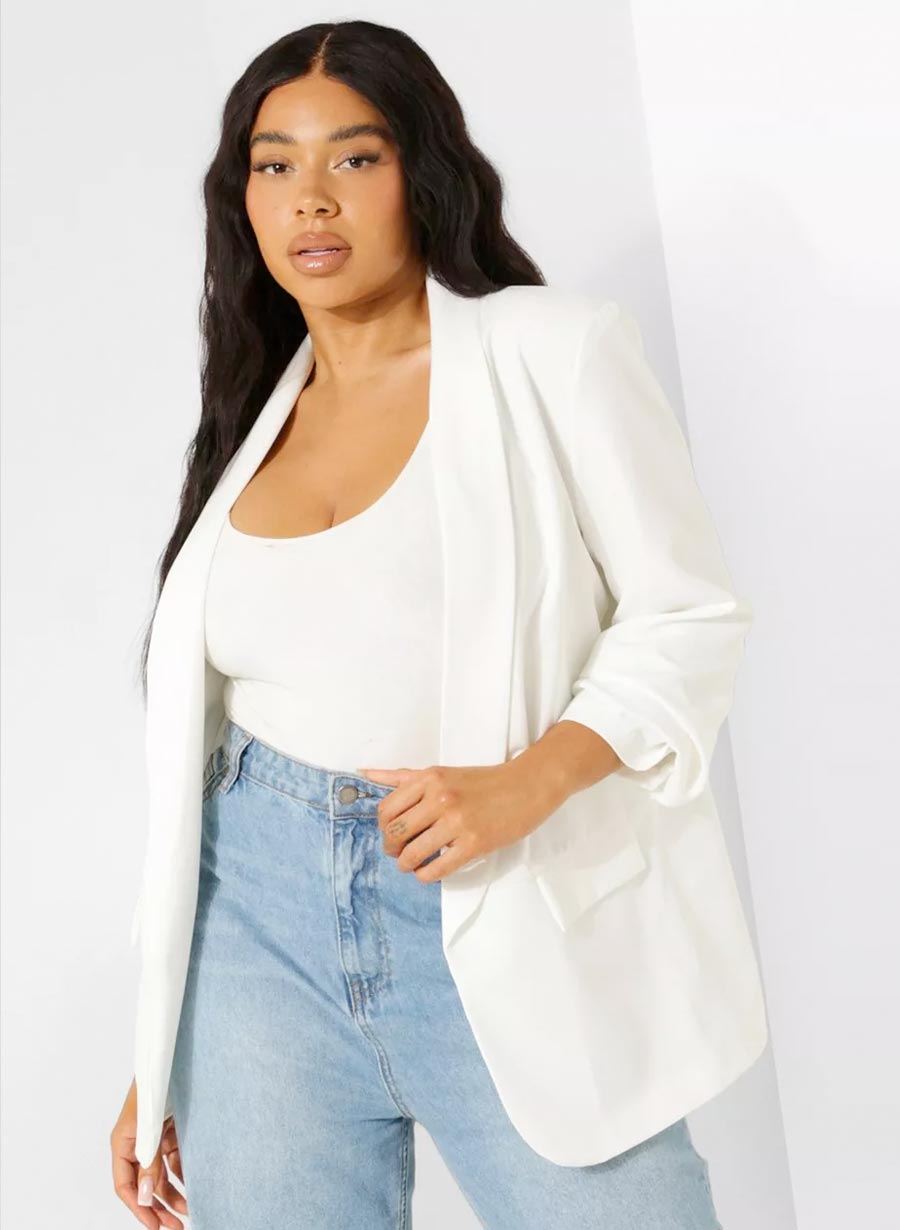 Bright White Aarya Blazer
