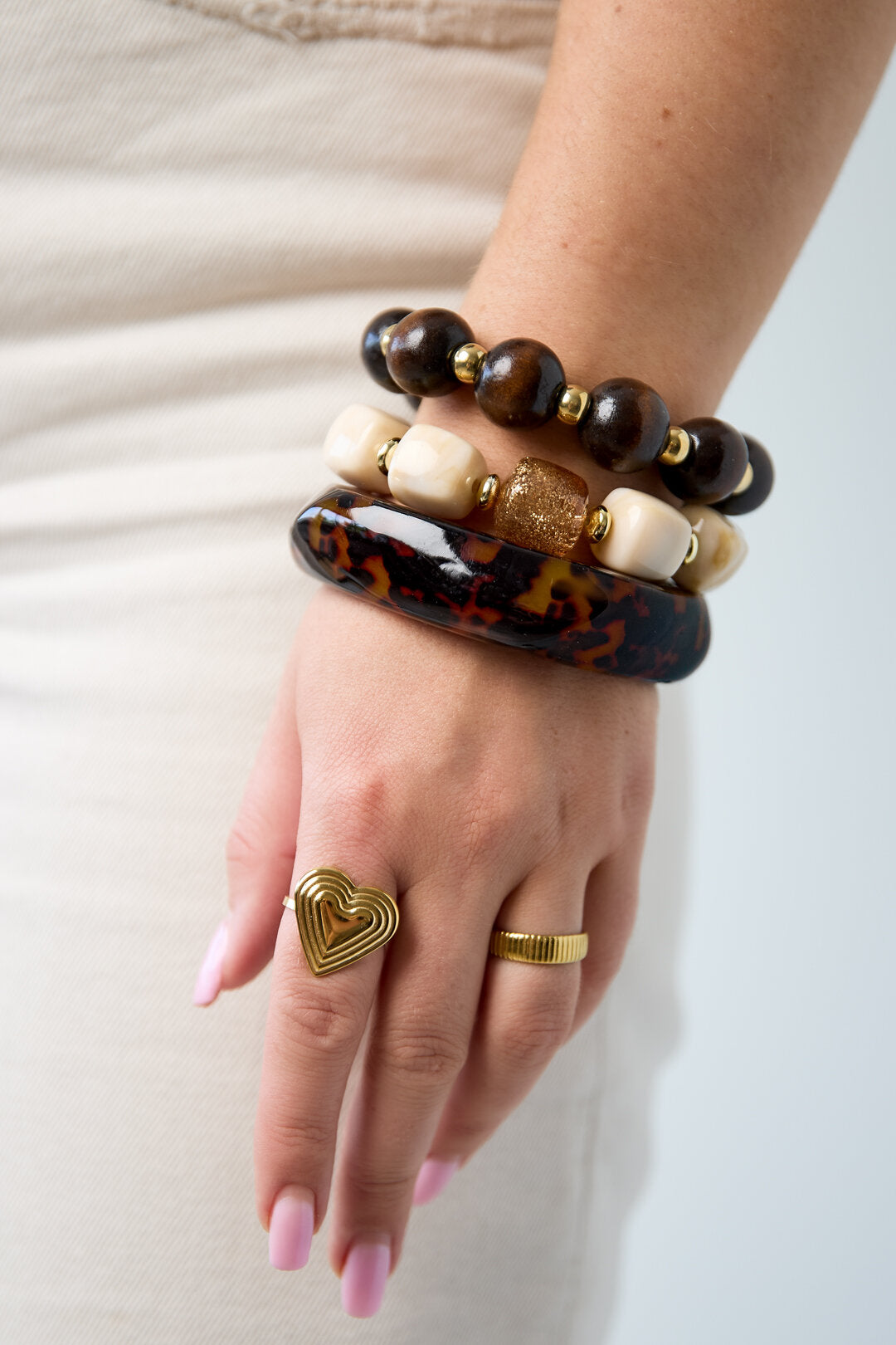 Wood Bead Armband