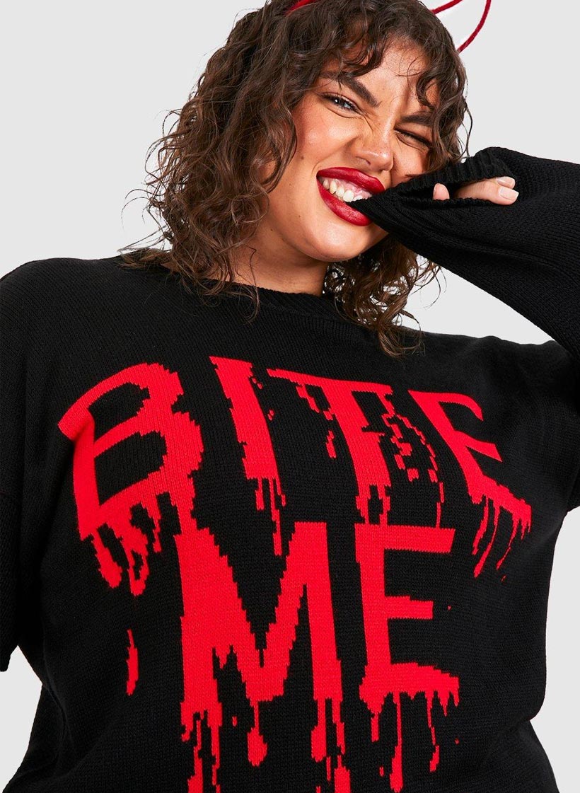 Bite Me Knit Peysa