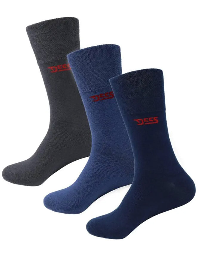 Blue Extra Wide Sokkar - 3 í pakka