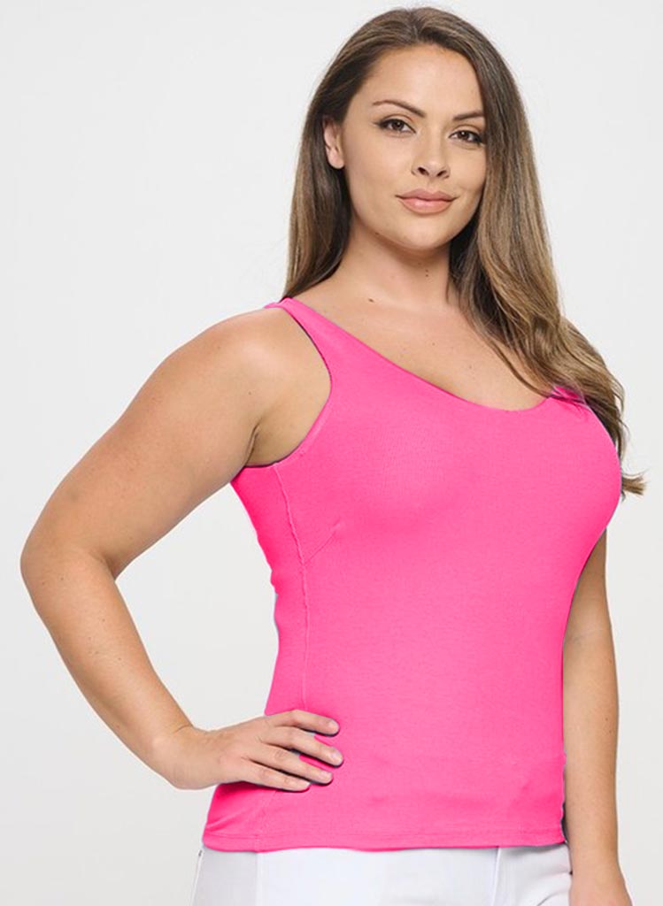 Built in Bra Toppur - Bleikur