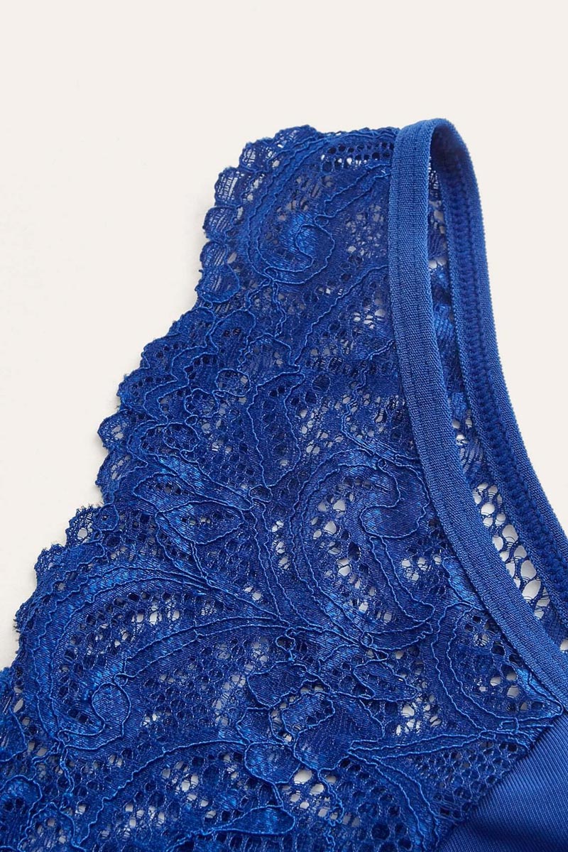 Royal Blue Lace Bralette