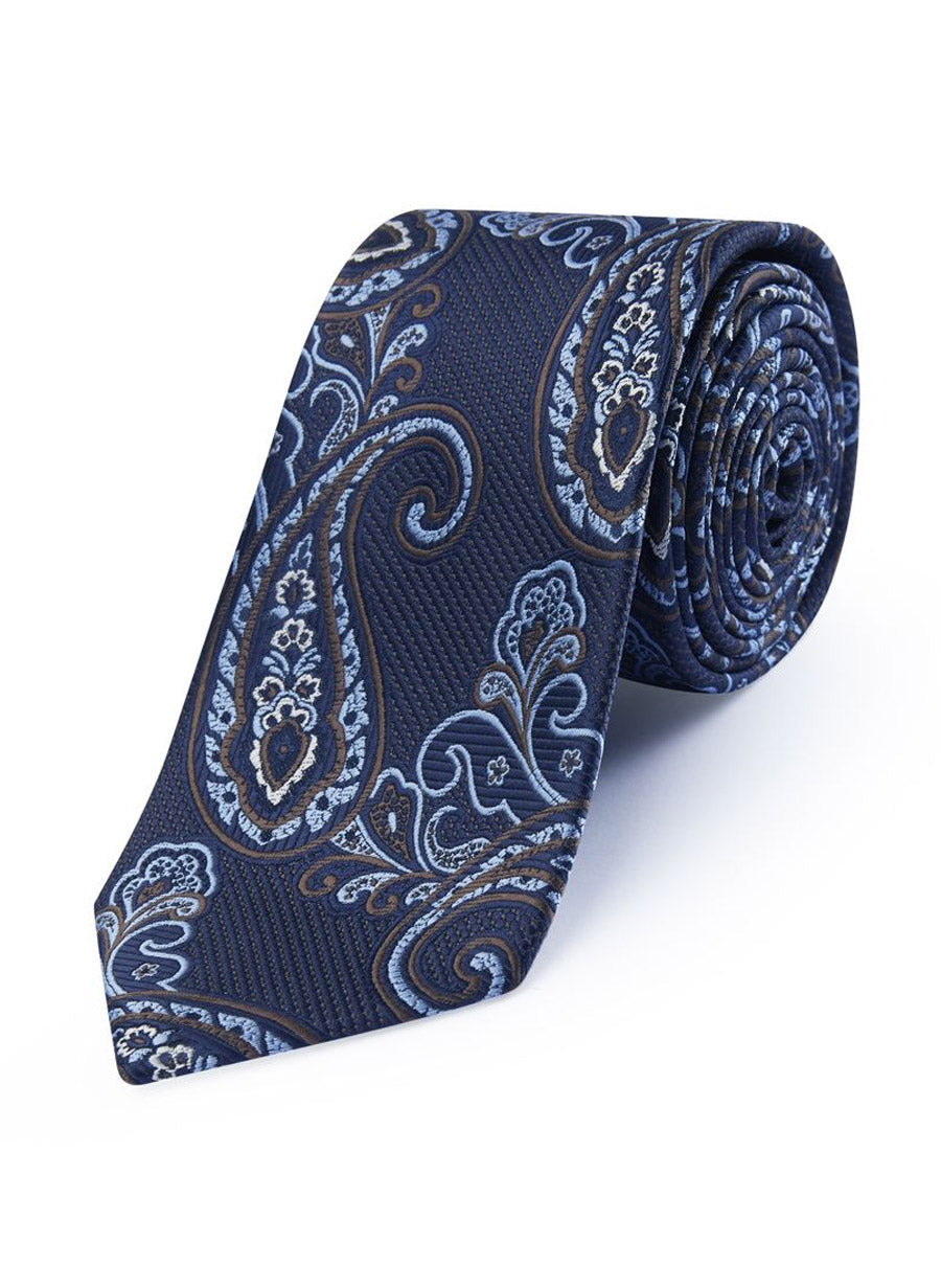 Navy Paisley Bindi