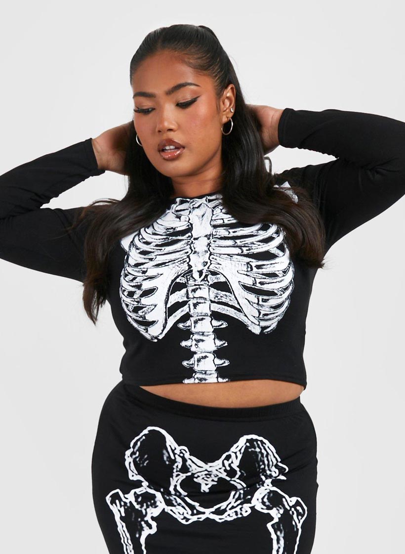 Black Bone CropTop
