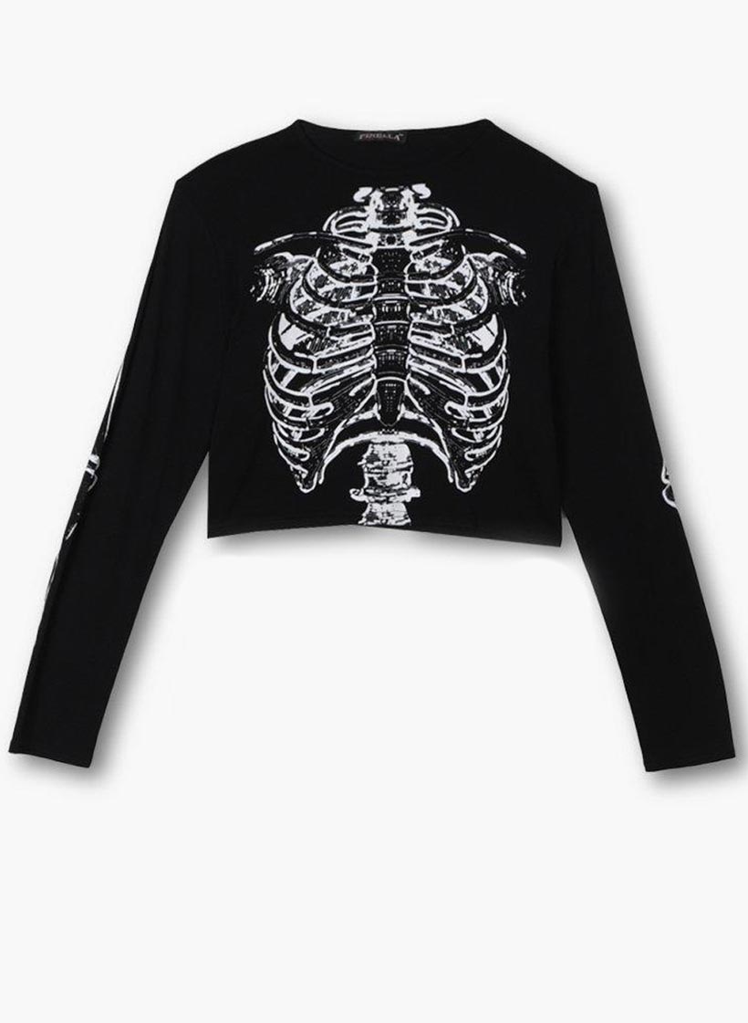 Black Bone CropTop