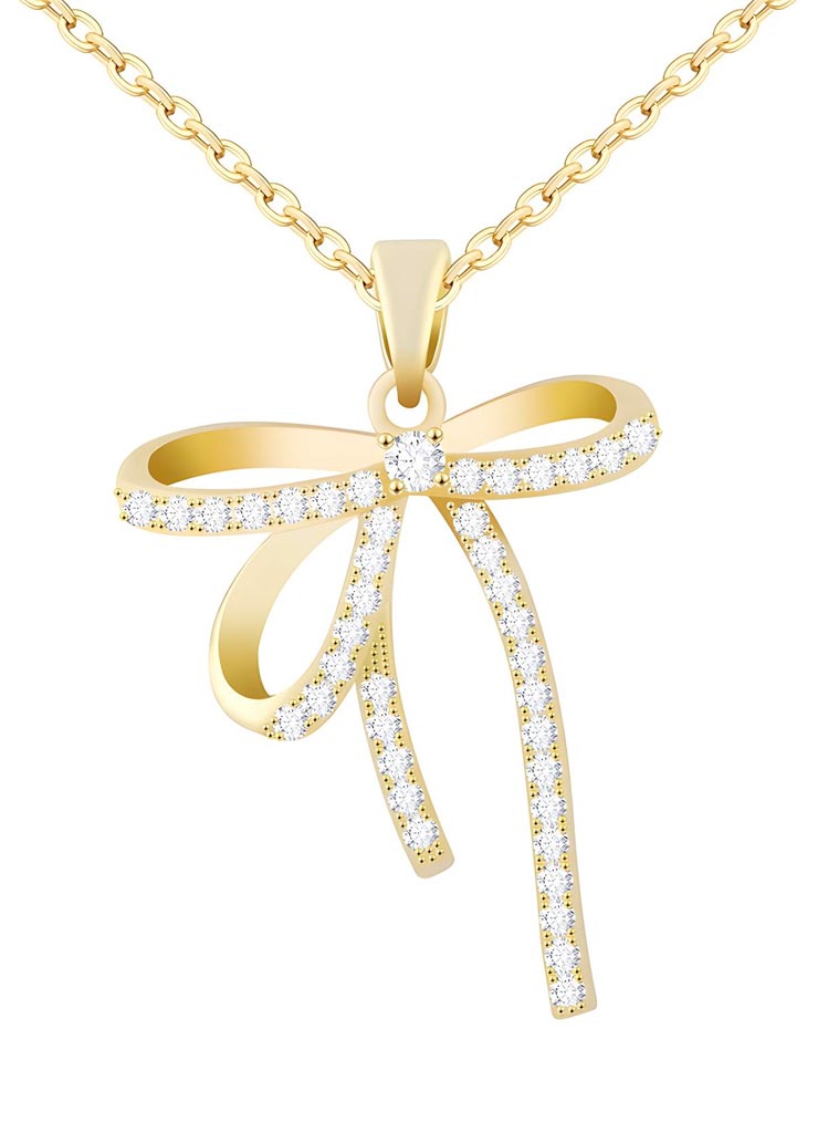 Crystal Bow Hálsmen