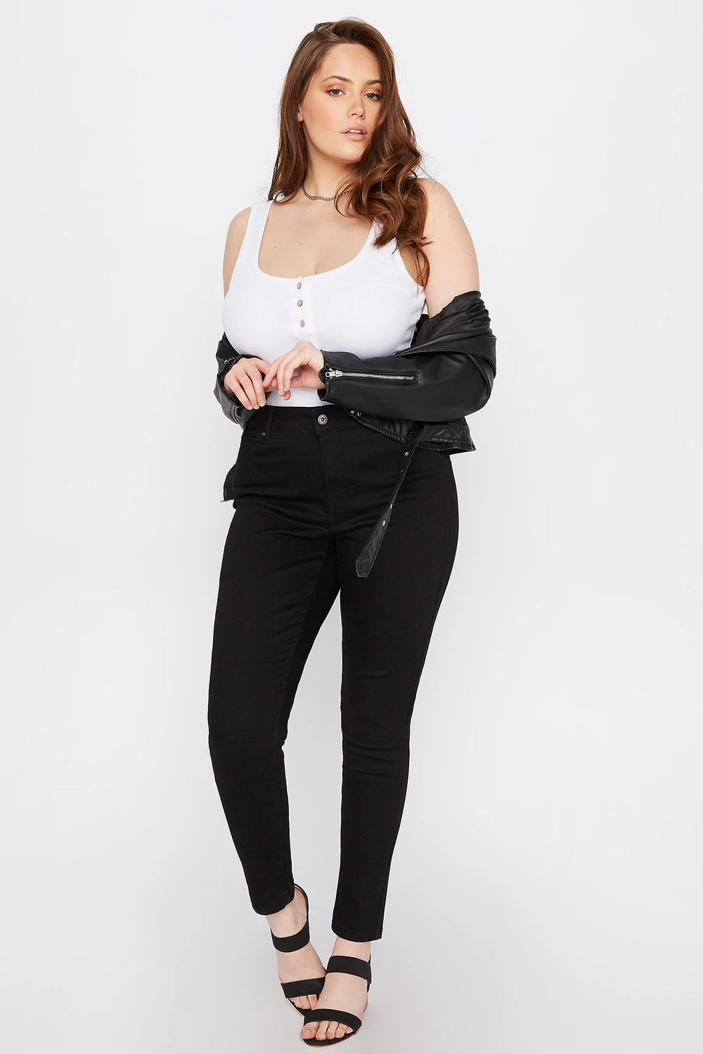 PushUp WaxJeans - Svartar