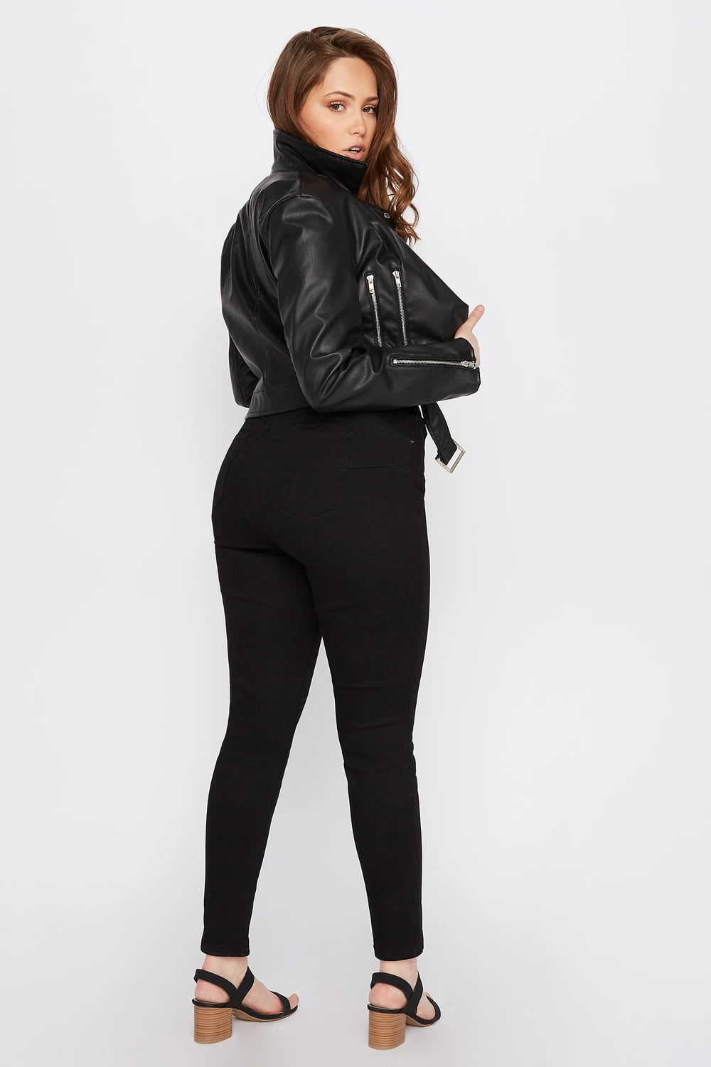 PushUp WaxJeans - Svartar