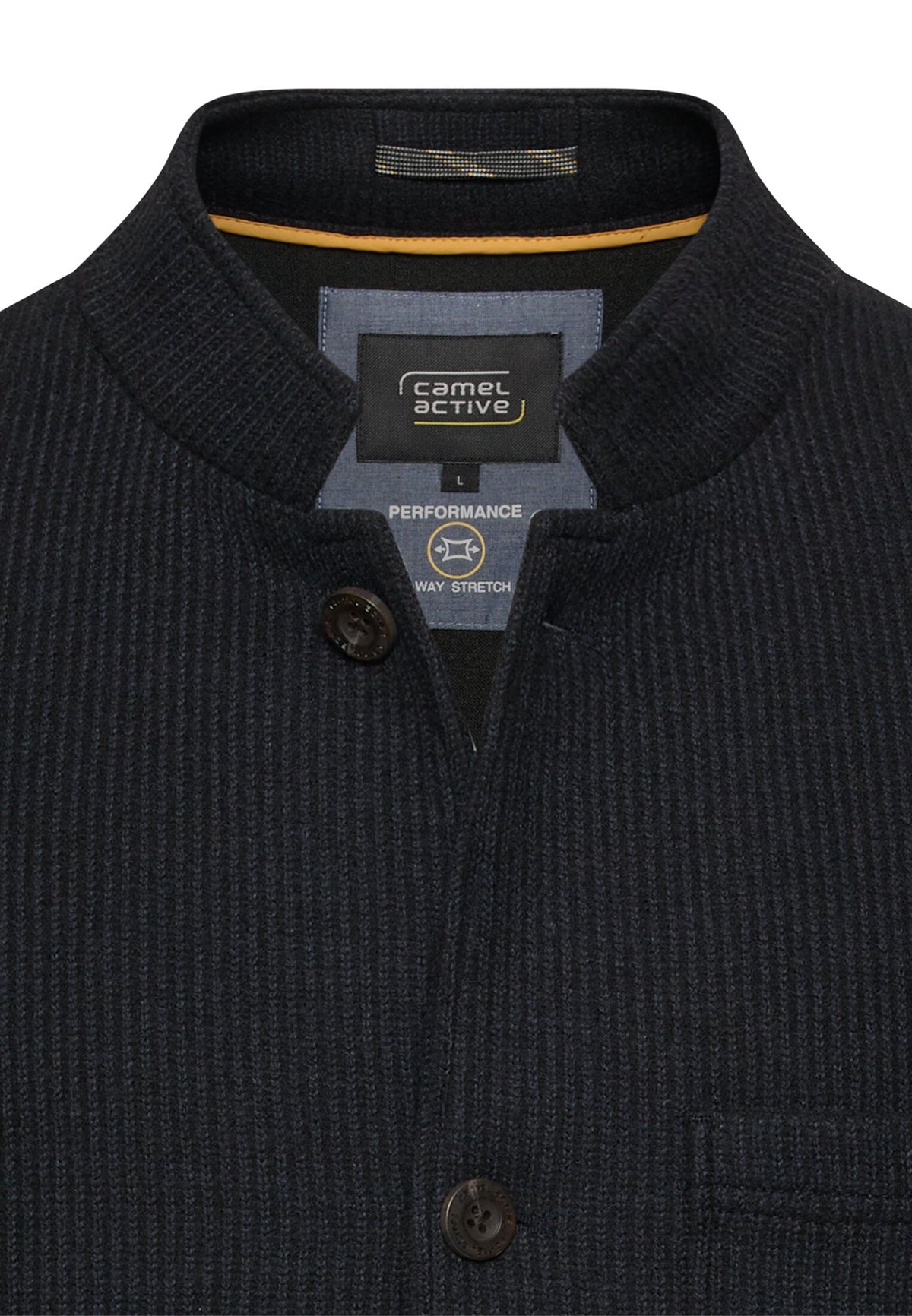 Wool Knit Hnepptur Blazer Jakki