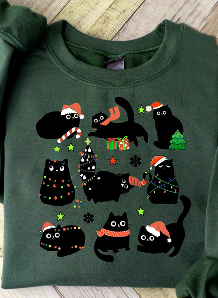 Christmas Kitty Peysa