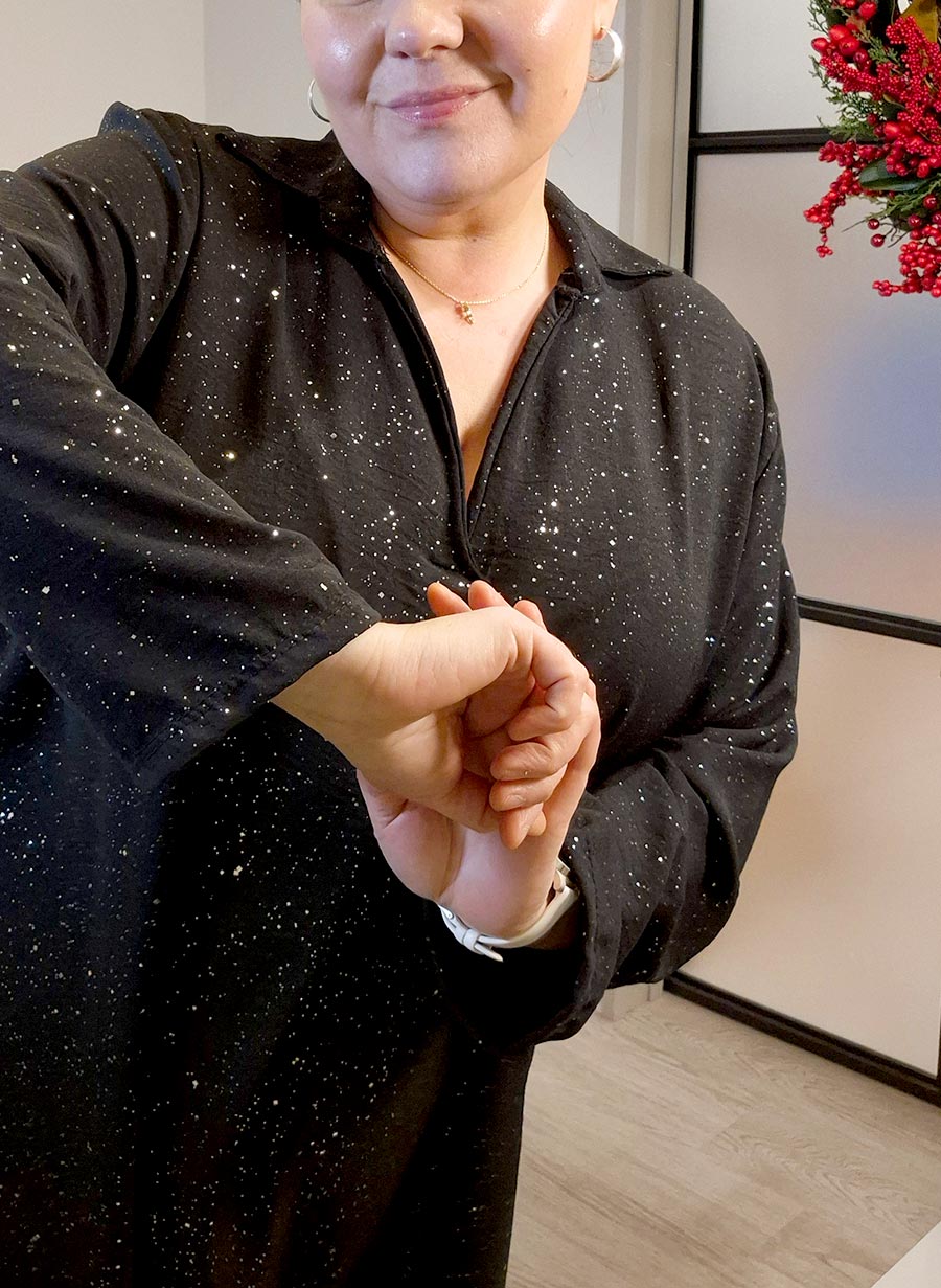 Confetti Kjóll m/vösum