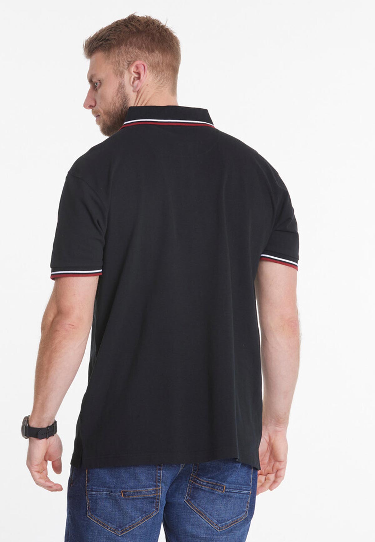 Contrast Collar Polo Bolur