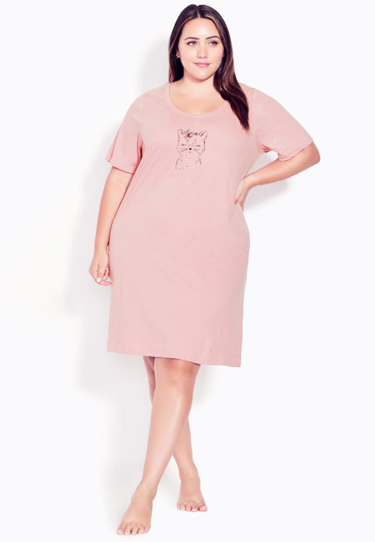 Cosy Kitty Náttkjóll