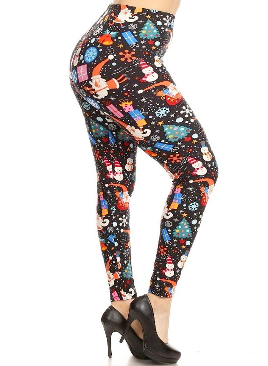 Soft Leggings - Crazy Christmas
