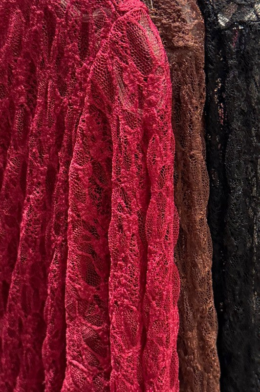 Asymmetric Lace Toppur